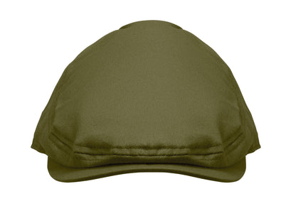 Flache Newsboy-Kappe aus 235 g/m² Baumwolle mit Metallverschluss.