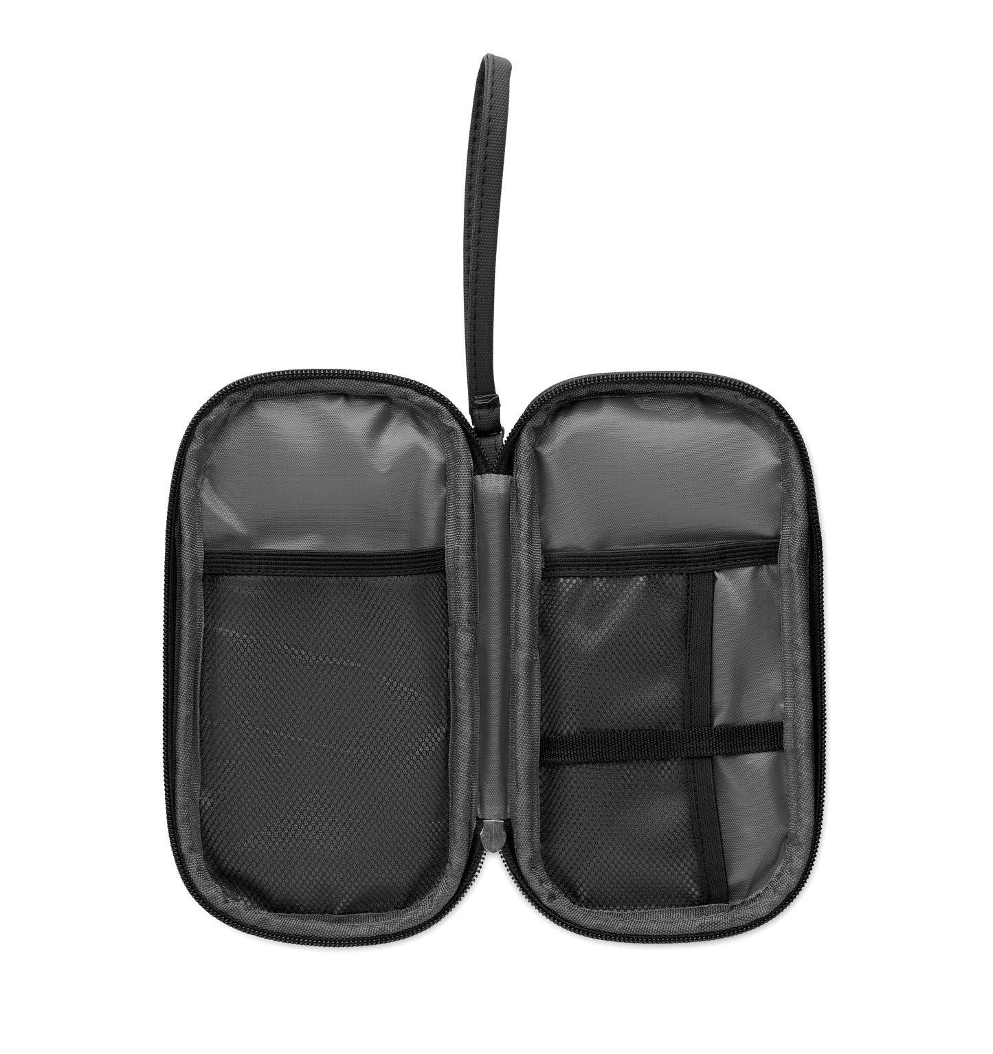 Tech Organizer-Tasche aus 600D RPET Polyester mit Beschichtung aus PU.