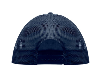 Kappe mit flachem Schirm. 7 Panels. Baumwoll-Twill 235 g/m² mit Polyester-Mesh-Rückseite und