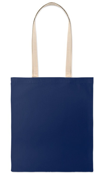 Einkaufstasche mit langen Tragegriffen. Baumwolle 140 g/m².