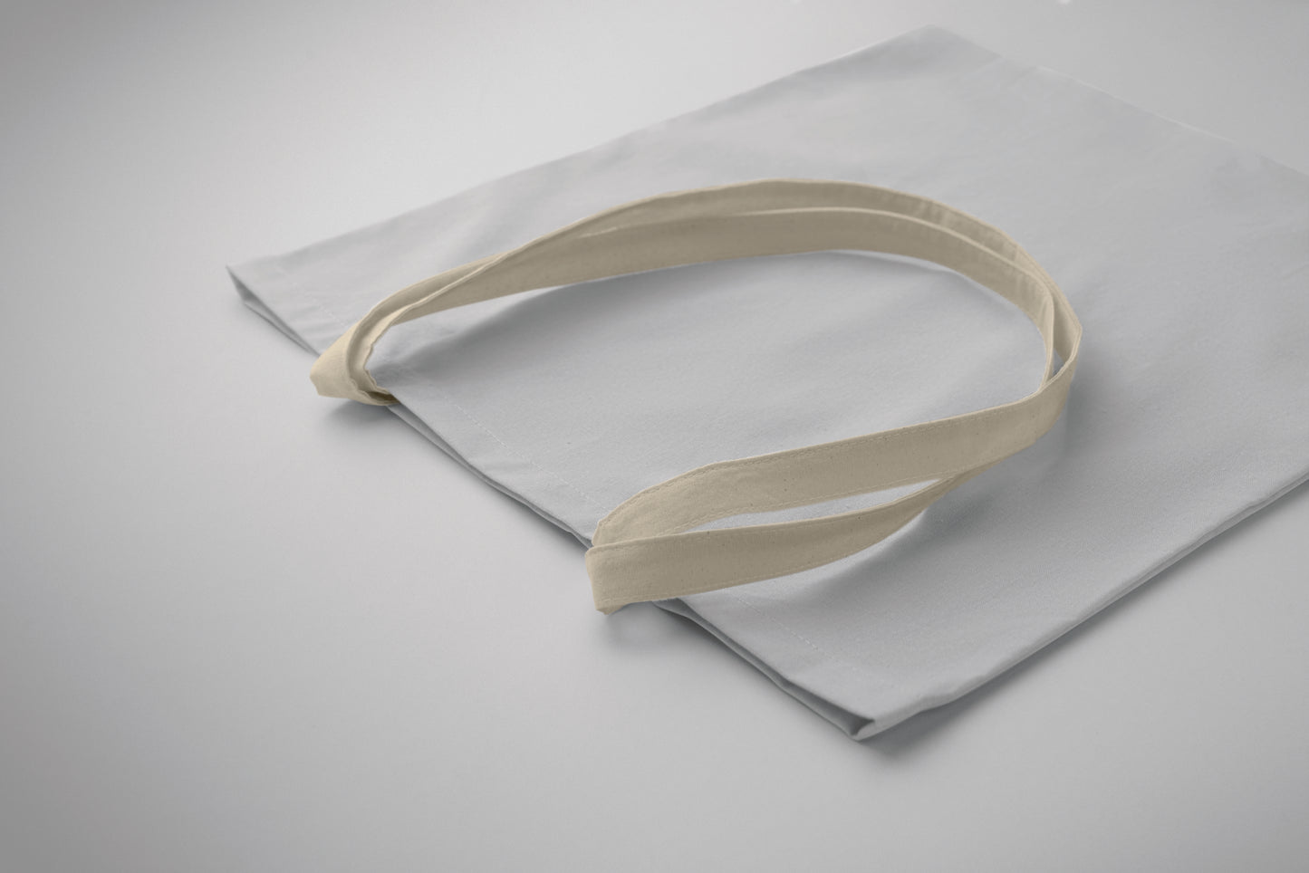 Einkaufstasche mit langen Tragegriffen. Baumwolle 140 g/m².