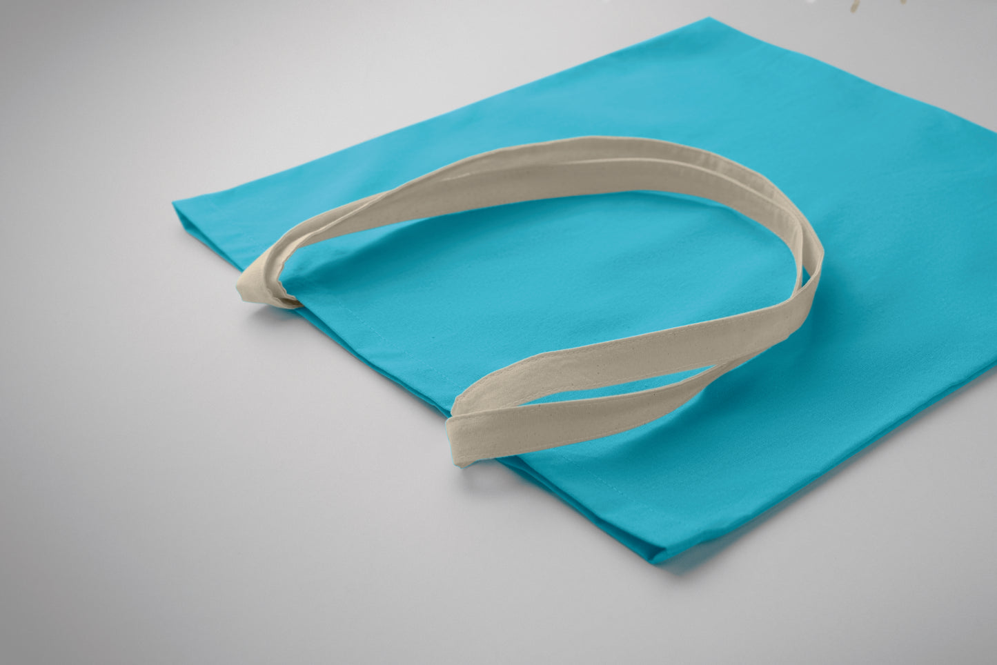 Einkaufstasche mit langen Tragegriffen. Baumwolle 140 g/m².