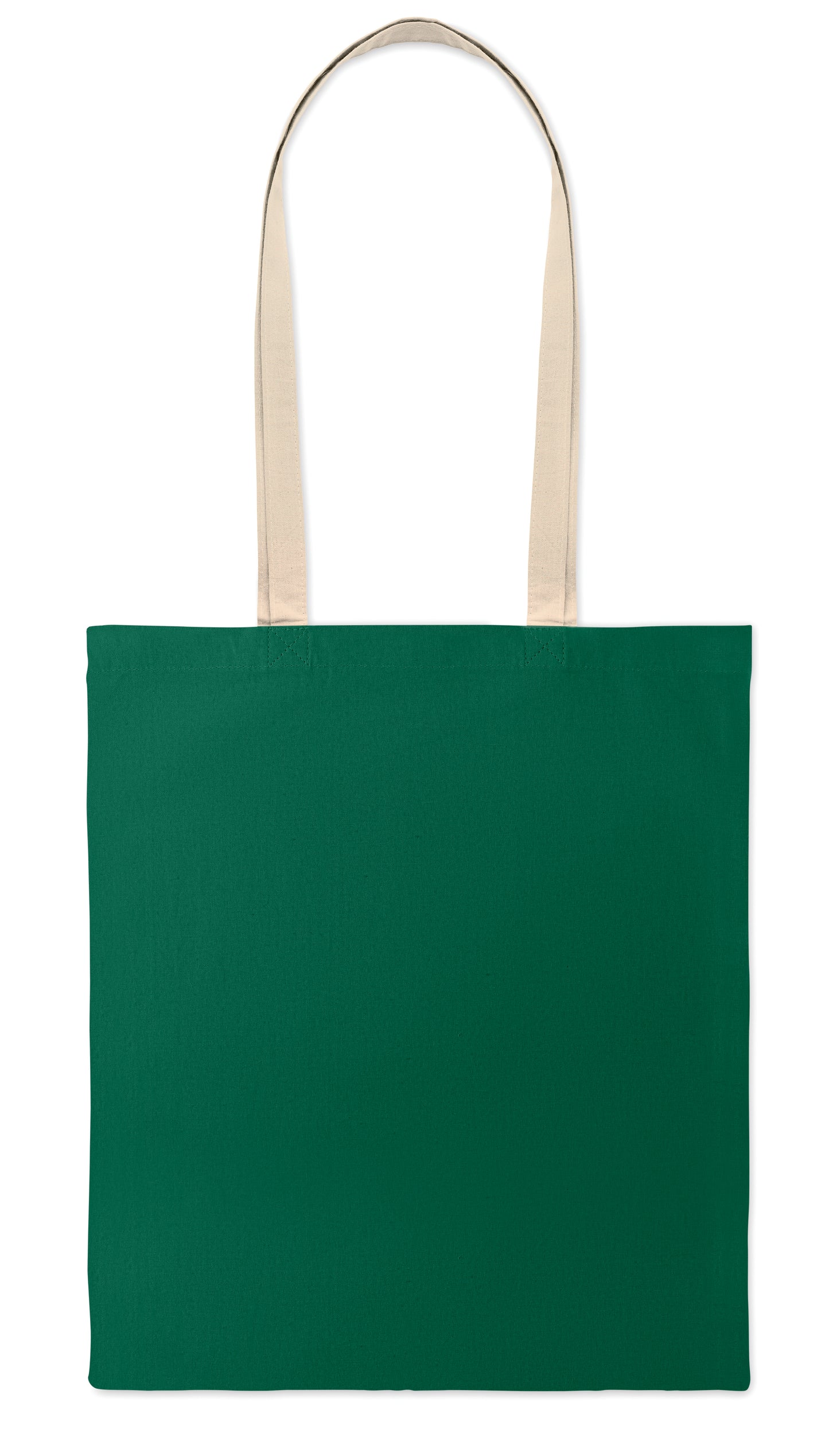 Einkaufstasche mit langen Tragegriffen. Baumwolle 140 g/m².