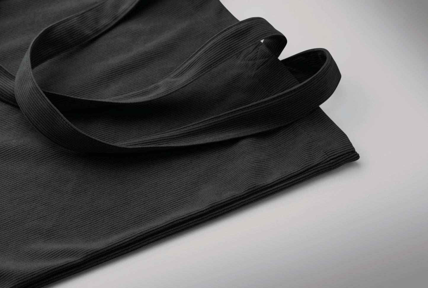 Einkaufstasche mit langen Tragegriffen. Kord-Polyester 220 g/m².