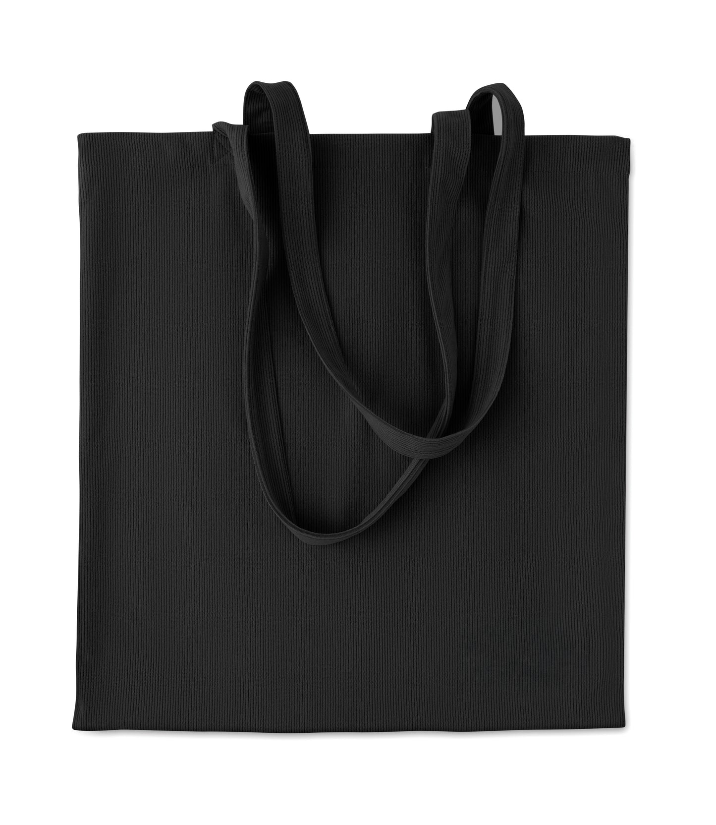 Einkaufstasche mit langen Tragegriffen. Kord-Polyester 220 g/m².