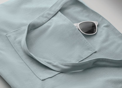 Große Einkaufs-/Strandtasche aus Kord-Polyester mit Reißverschluss. Frontfach und Innentasche. 220 g/m².