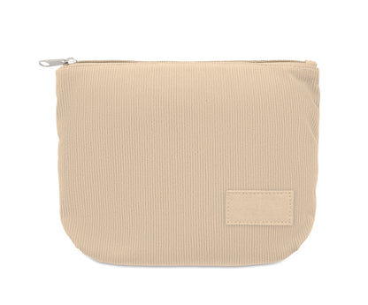 Kosmetiktasche aus Kord-Polyester mit Polyesterfutter. 220 g/m².
