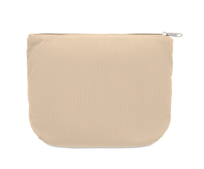Kosmetiktasche aus Kord-Polyester mit Polyesterfutter. 220 g/m².