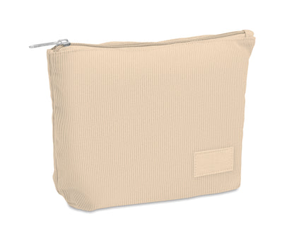 Kosmetiktasche aus Kord-Polyester mit Polyesterfutter. 220 g/m².