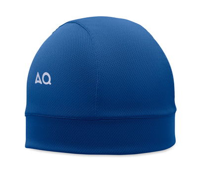 Kühlende Beanie für den Sport. Leichtes und atmungsaktives Design. 100% Polyester.