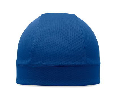 Kühlende Beanie für den Sport. Leichtes und atmungsaktives Design. 100% Polyester.
