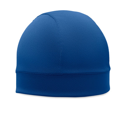 Kühlende Beanie für den Sport. Leichtes und atmungsaktives Design. 100% Polyester.