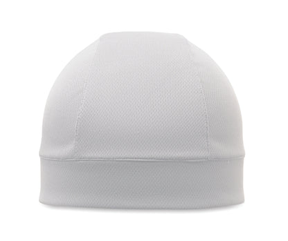 Kühlende Beanie für den Sport. Leichtes und atmungsaktives Design. 100% Polyester.