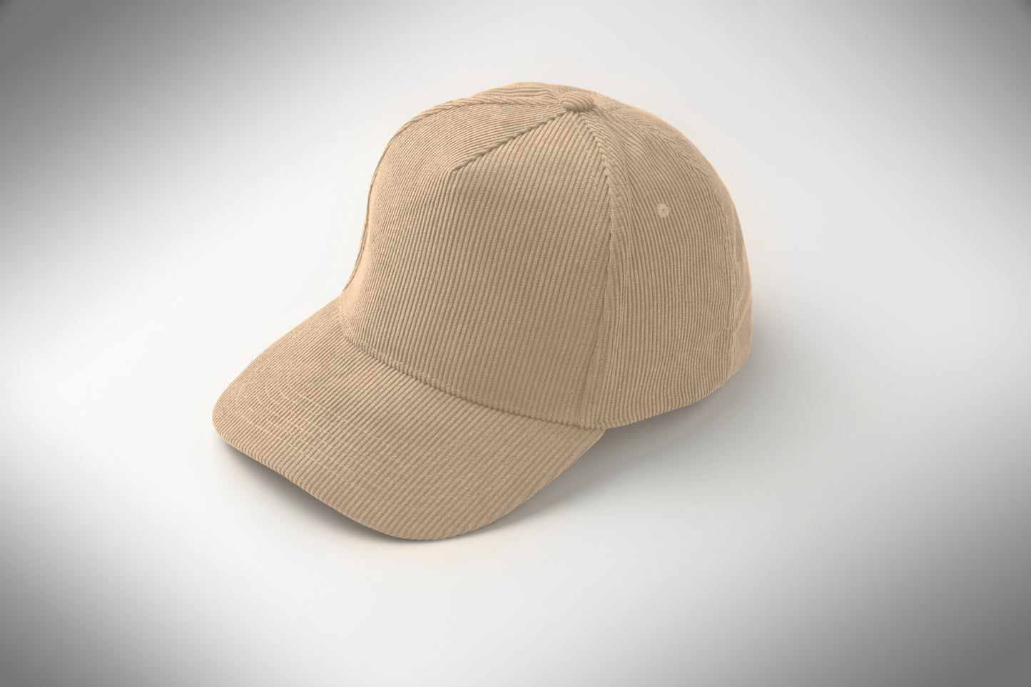 Baseball-Kappe. 5-Panels. Verstellbarer Metallverschluss. Kord-Polyester 220 g/m².