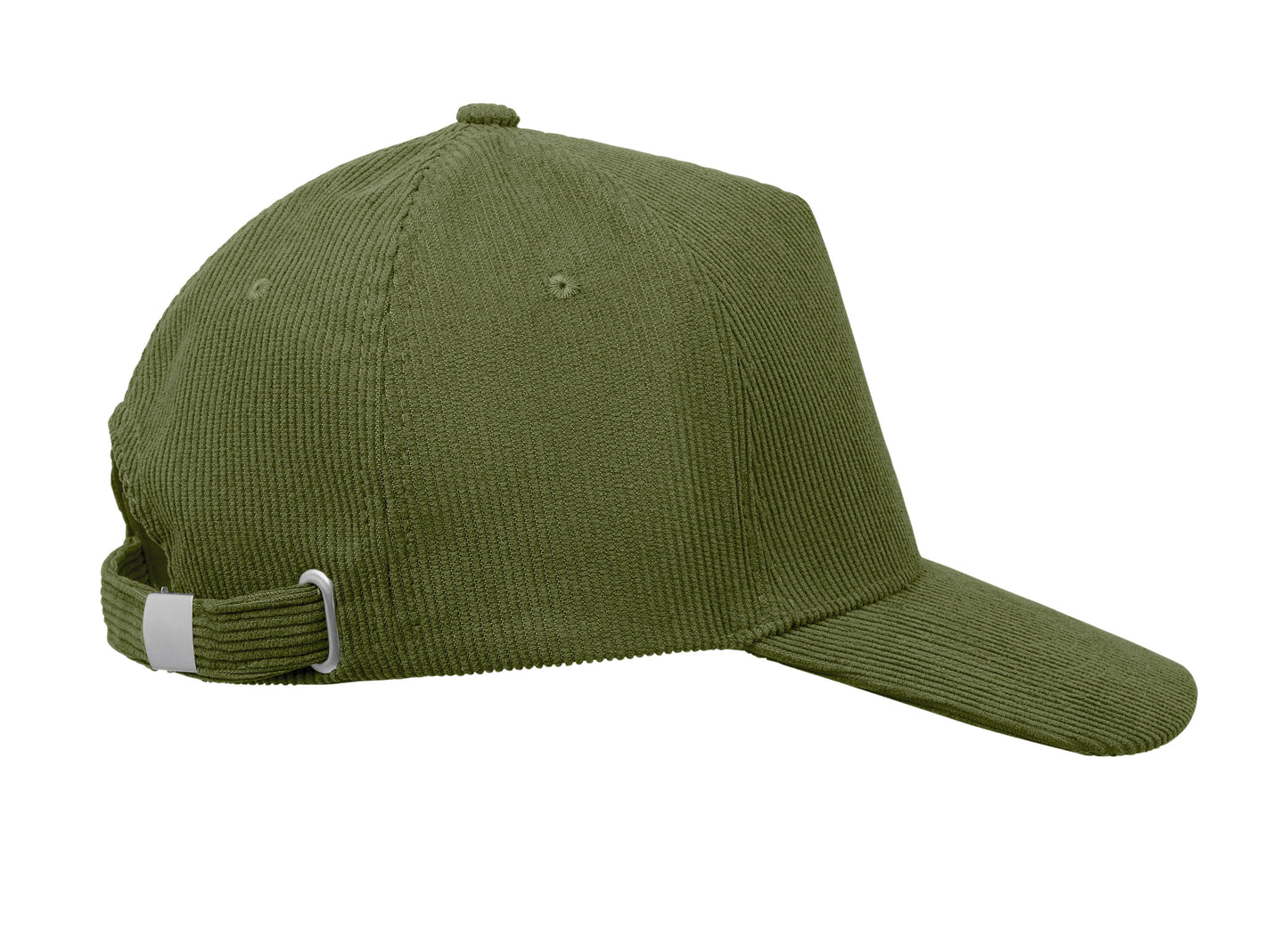 Baseball-Kappe. 5-Panels. Verstellbarer Metallverschluss. Kord-Polyester 220 g/m².