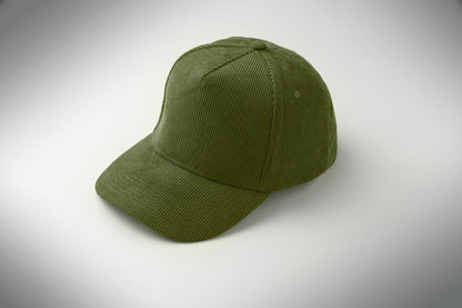 Baseball-Kappe. 5-Panels. Verstellbarer Metallverschluss. Kord-Polyester 220 g/m².