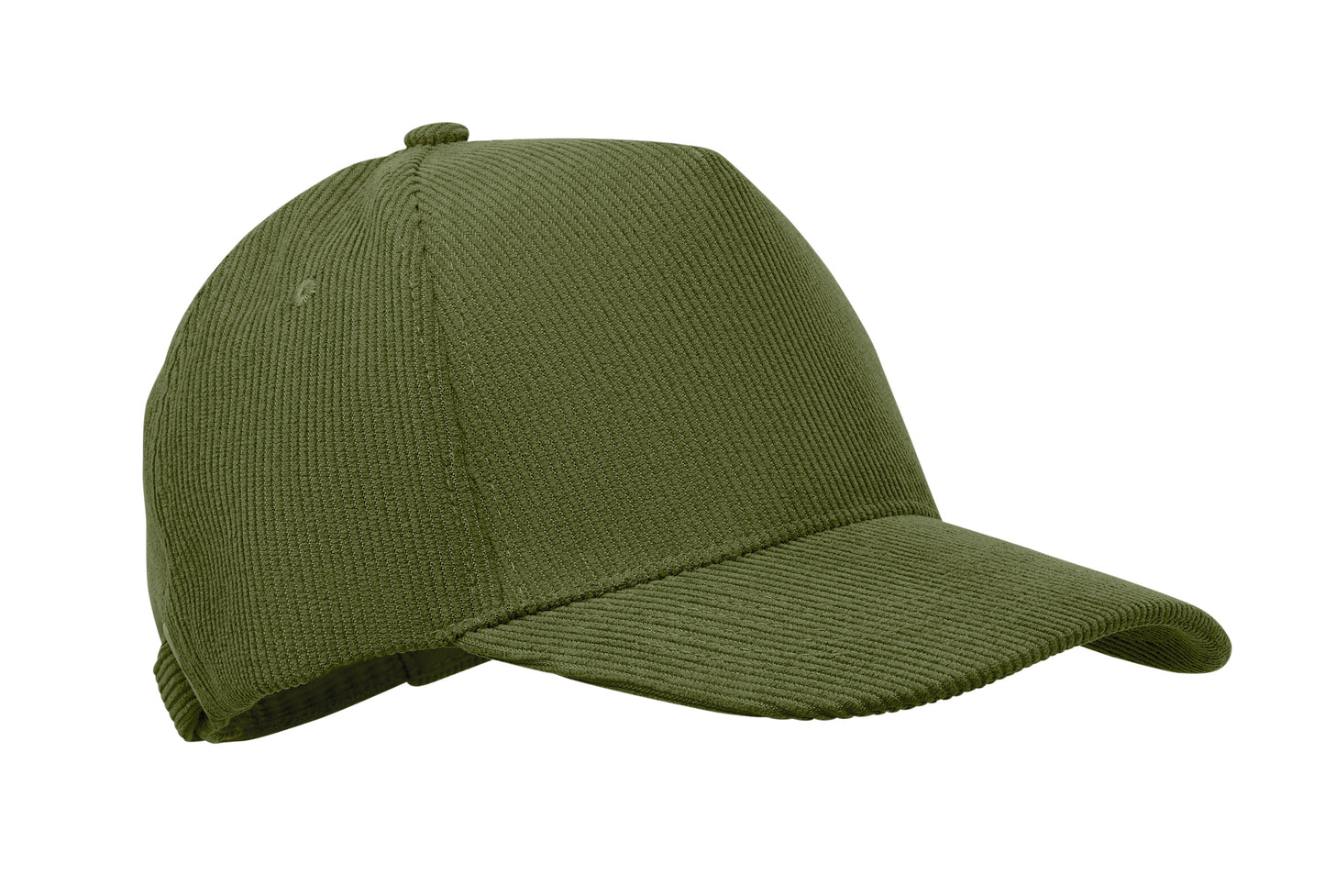 Baseball-Kappe. 5-Panels. Verstellbarer Metallverschluss. Kord-Polyester 220 g/m².