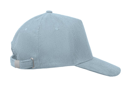 Baseball-Kappe. 5-Panels. Verstellbarer Metallverschluss. Kord-Polyester 220 g/m².