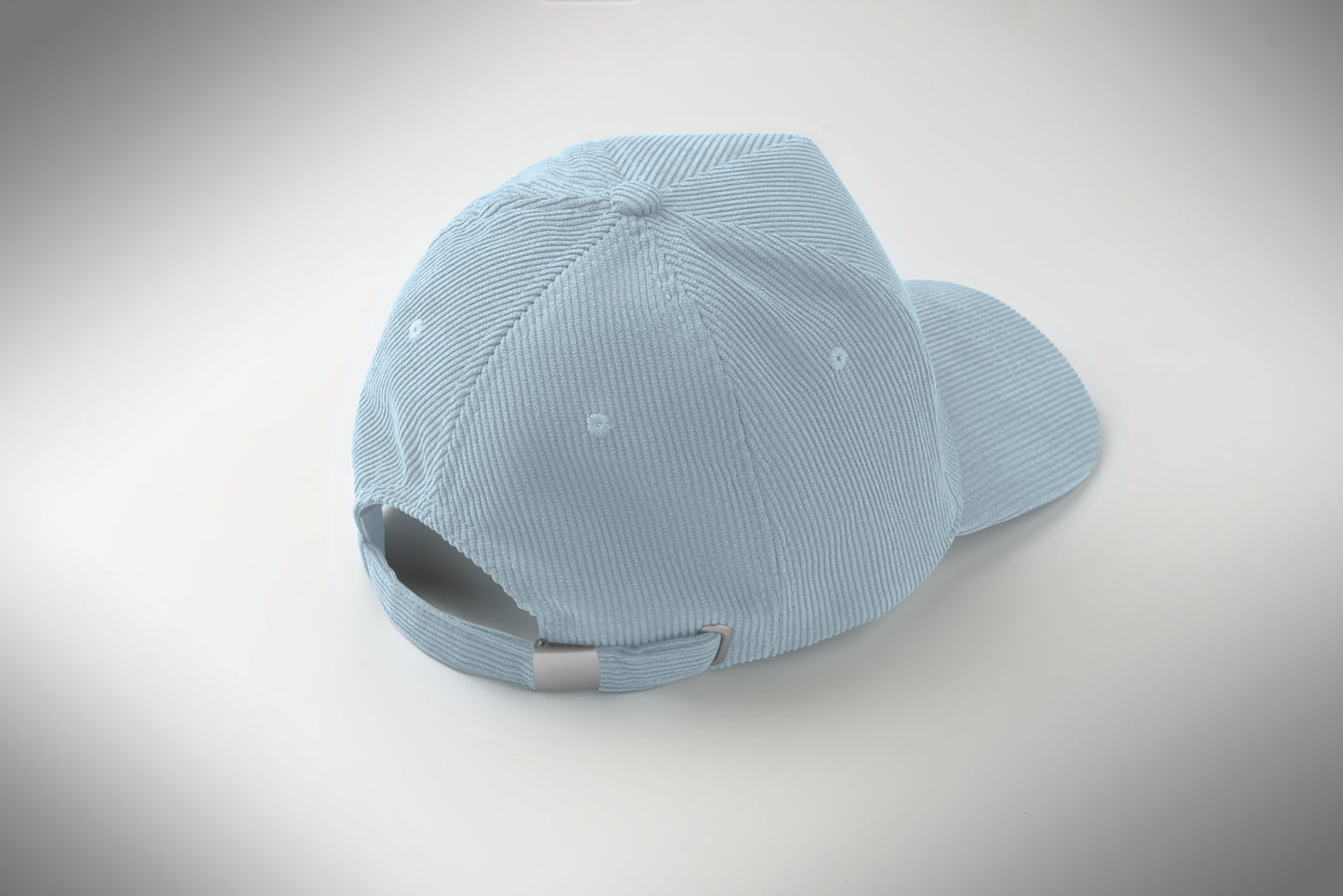 Baseball-Kappe. 5-Panels. Verstellbarer Metallverschluss. Kord-Polyester 220 g/m².
