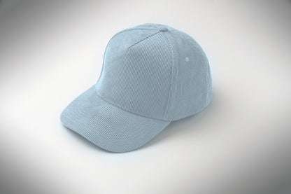 Baseball-Kappe. 5-Panels. Verstellbarer Metallverschluss. Kord-Polyester 220 g/m².