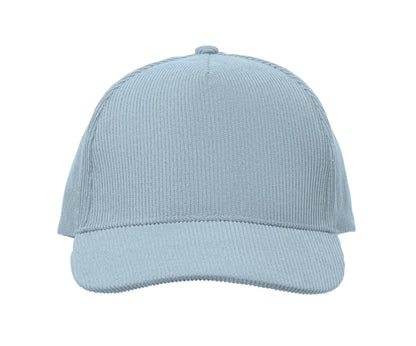Baseball-Kappe. 5-Panels. Verstellbarer Metallverschluss. Kord-Polyester 220 g/m².