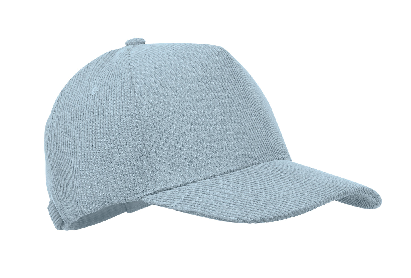 Baseball-Kappe. 5-Panels. Verstellbarer Metallverschluss. Kord-Polyester 220 g/m².