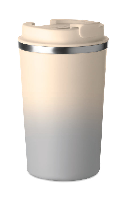 Doppelwandiger Trinkbecher aus recyceltem Edelstahl (90 % recycelter Edelstahl und 10 %