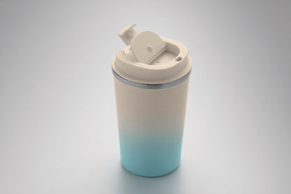 Doppelwandiger Trinkbecher aus recyceltem Edelstahl (90 % recycelter Edelstahl und 10 %