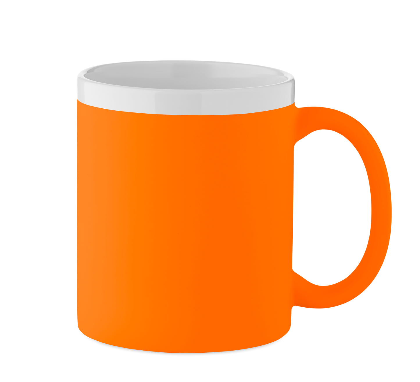 Kaffeebecher aus Keramik mit matter Oberfläche. Weiße Innenseite/Rand. Füllmenge: 300 ml. Verpackt