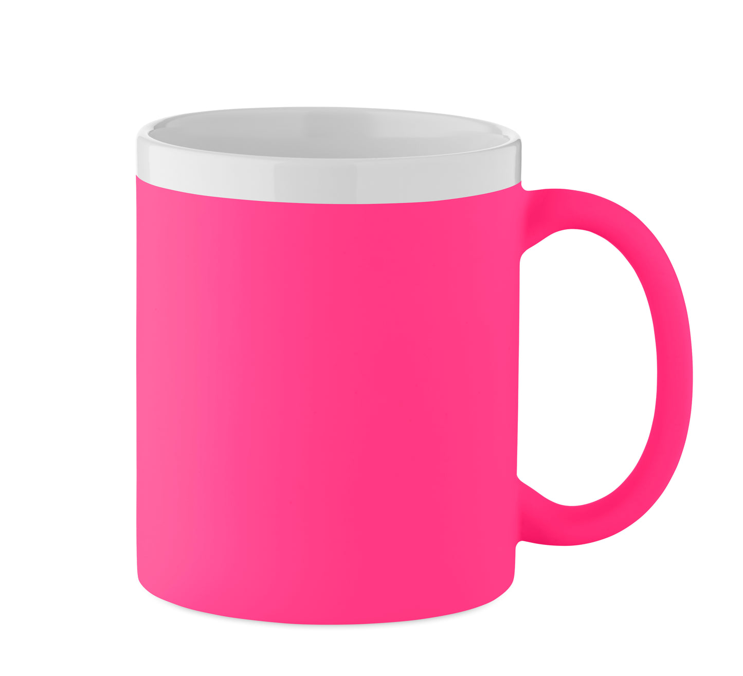 Kaffeebecher aus Keramik mit matter Oberfläche. Weiße Innenseite/Rand. Füllmenge: 300 ml. Verpackt