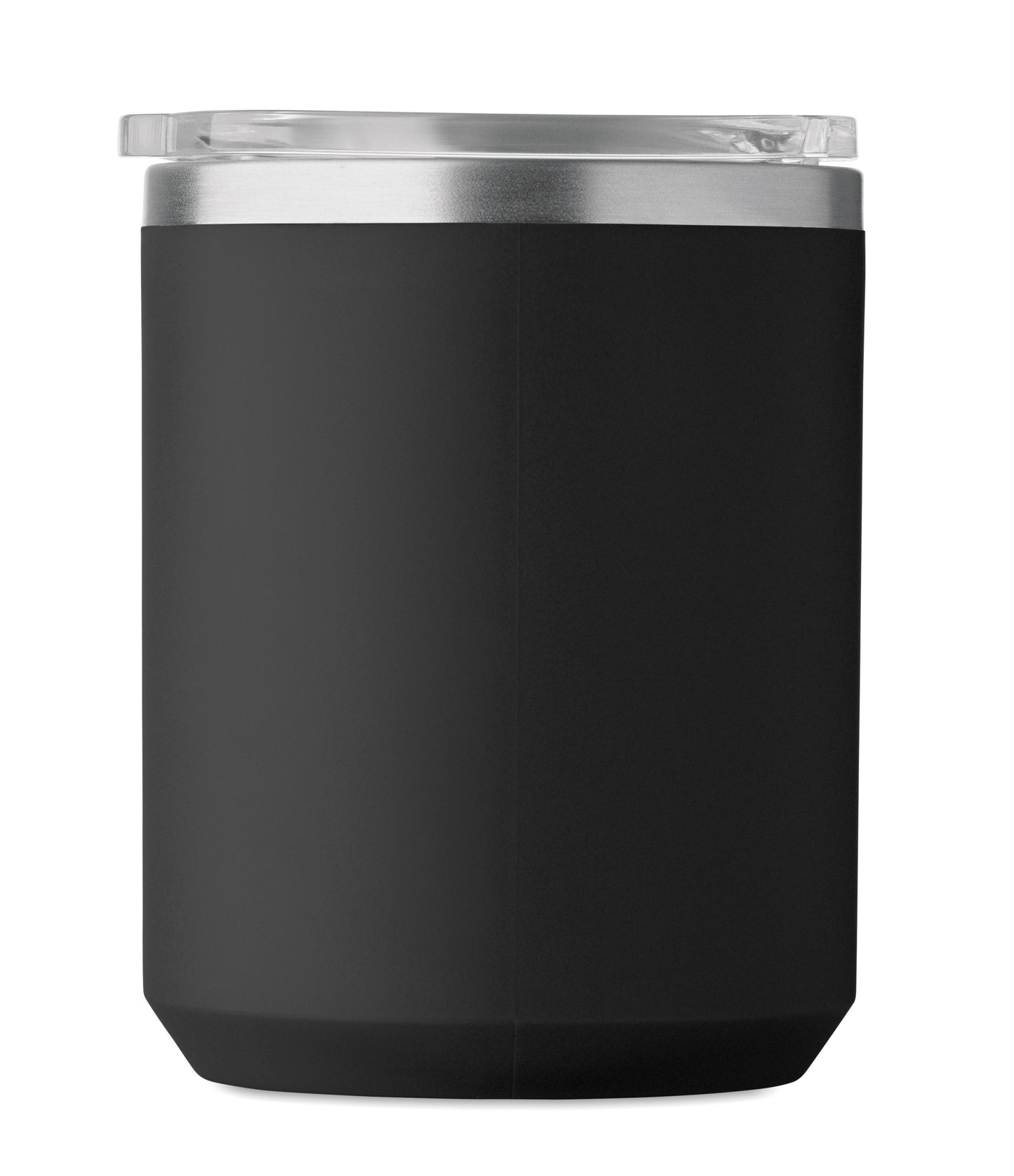 Doppelwandiger Becher. Innenseite aus 90 % recyceltem Edelstahl und 10 % Edelstahl