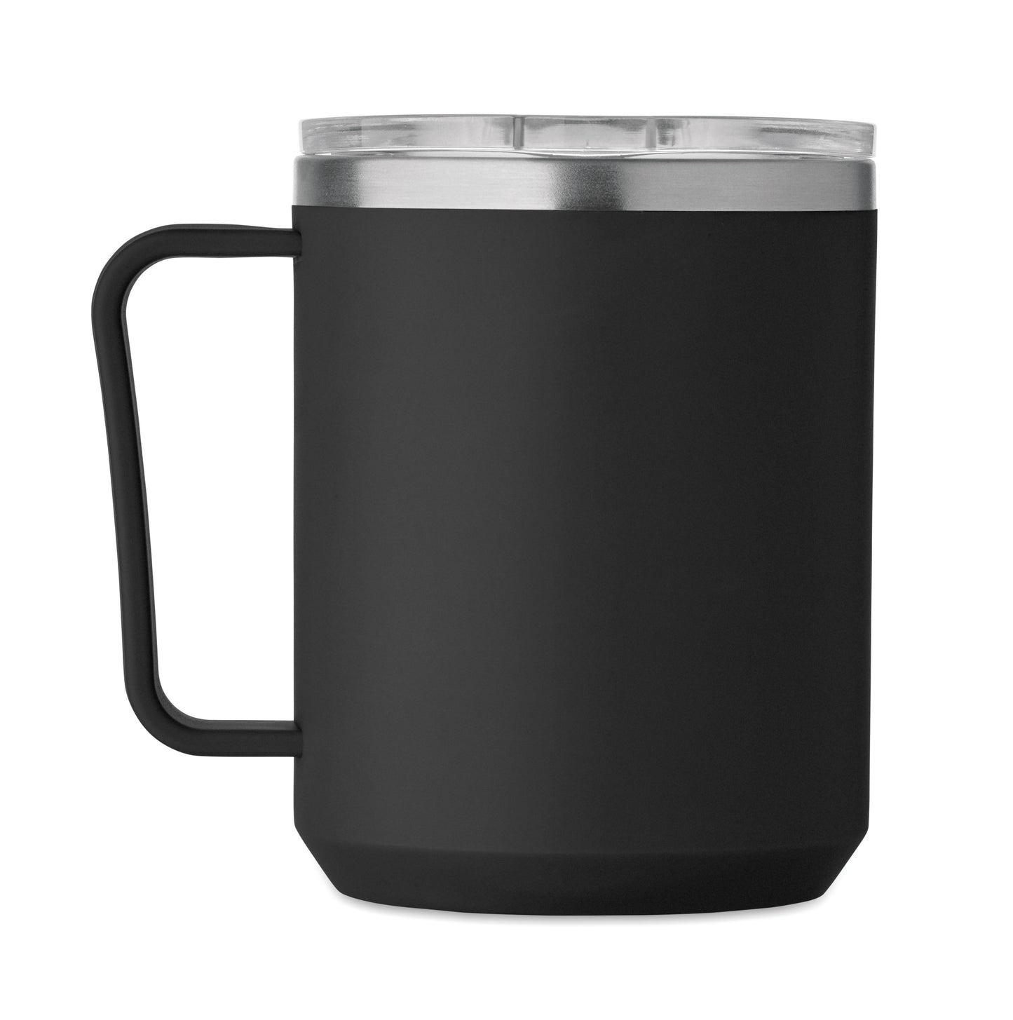 Doppelwandiger Becher. Innenseite aus 90 % recyceltem Edelstahl und 10 % Edelstahl