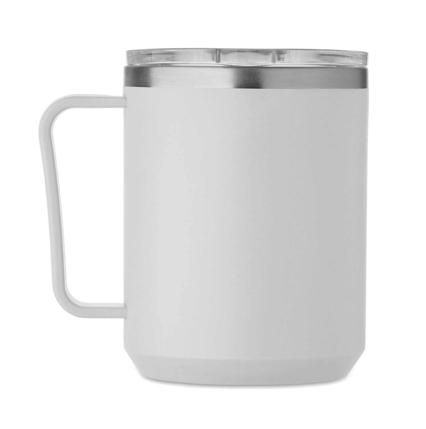 Doppelwandiger Becher. Innenseite aus 90 % recyceltem Edelstahl und 10 % Edelstahl