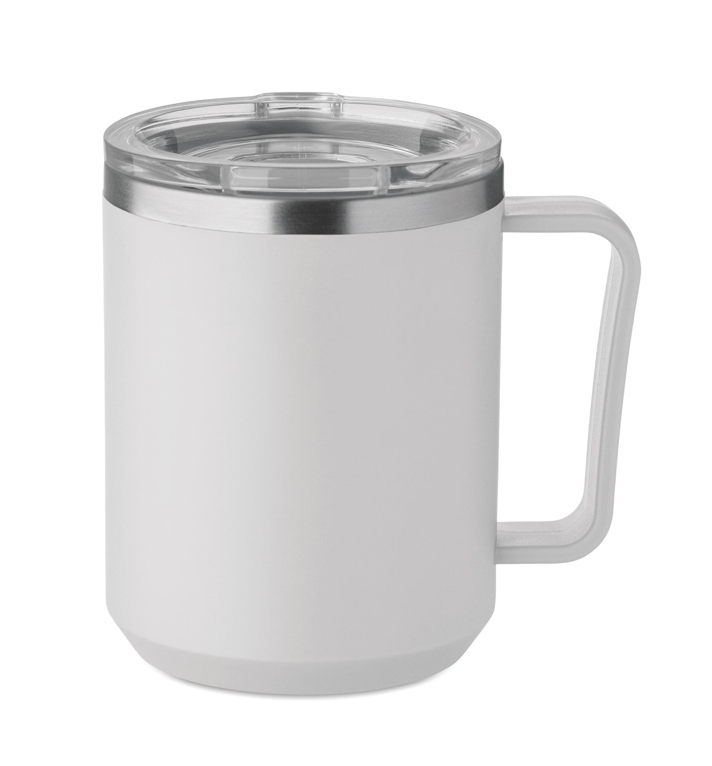Doppelwandiger Becher. Innenseite aus 90 % recyceltem Edelstahl und 10 % Edelstahl