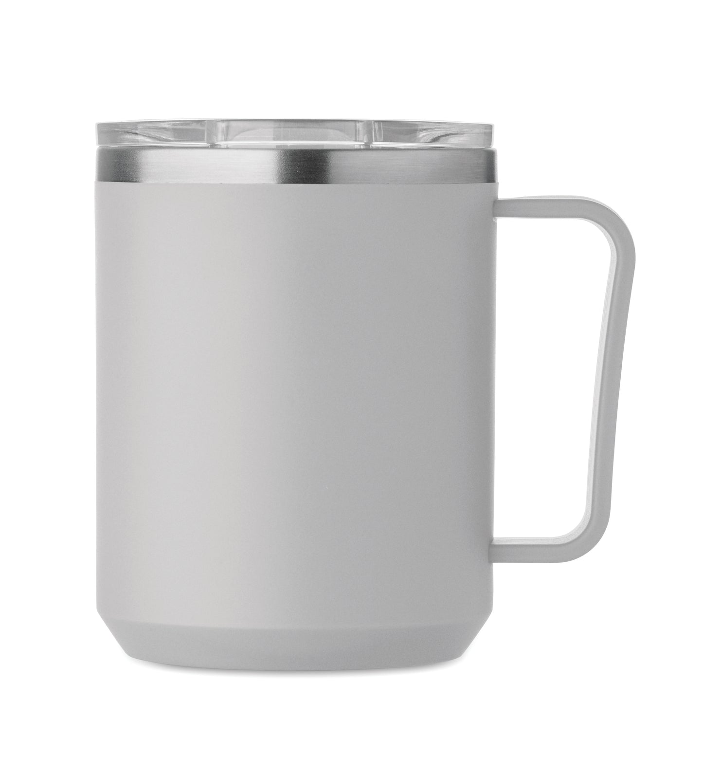 Doppelwandiger Becher. Innenseite aus 90 % recyceltem Edelstahl und 10 % Edelstahl