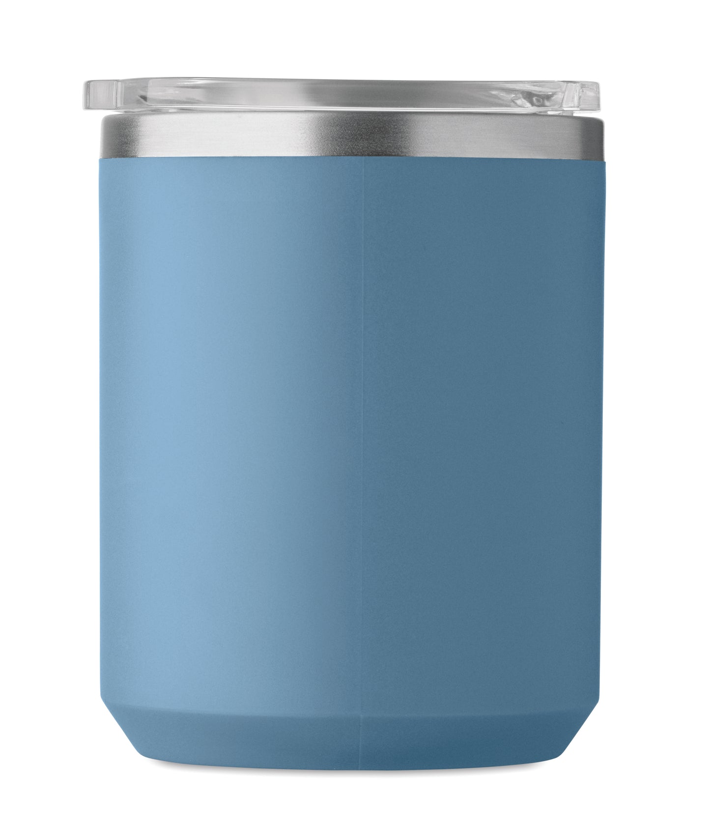 Doppelwandiger Becher. Innenseite aus 90 % recyceltem Edelstahl und 10 % Edelstahl
