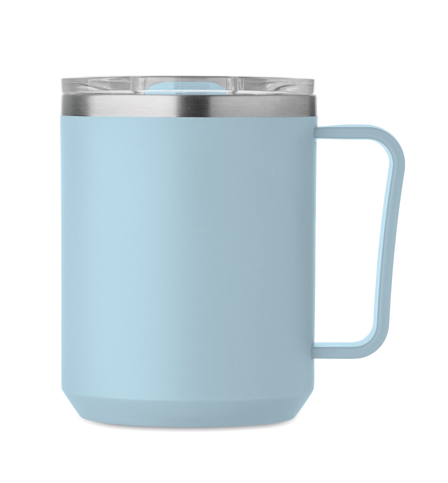 Doppelwandiger Becher. Innenseite aus 90 % recyceltem Edelstahl und 10 % Edelstahl