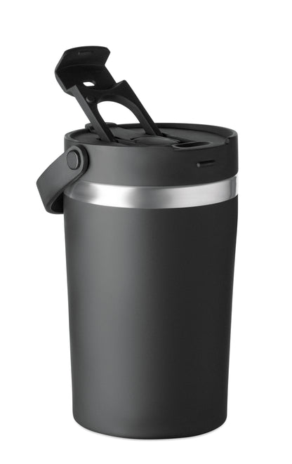 Doppelwandiger Becher aus recyceltem Edelstahl (90 % recycelter Edelstahl und 10 %
