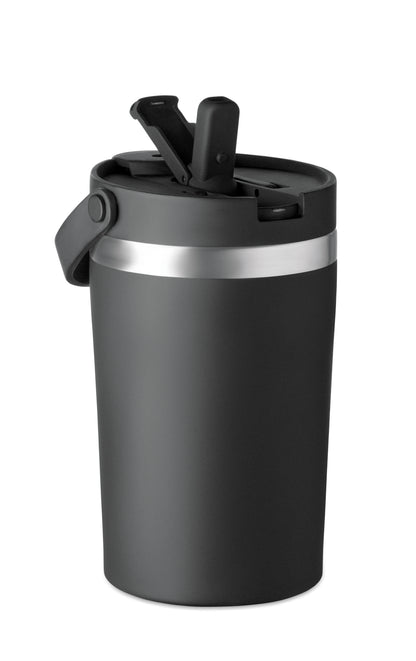 Doppelwandiger Becher aus recyceltem Edelstahl (90 % recycelter Edelstahl und 10 %