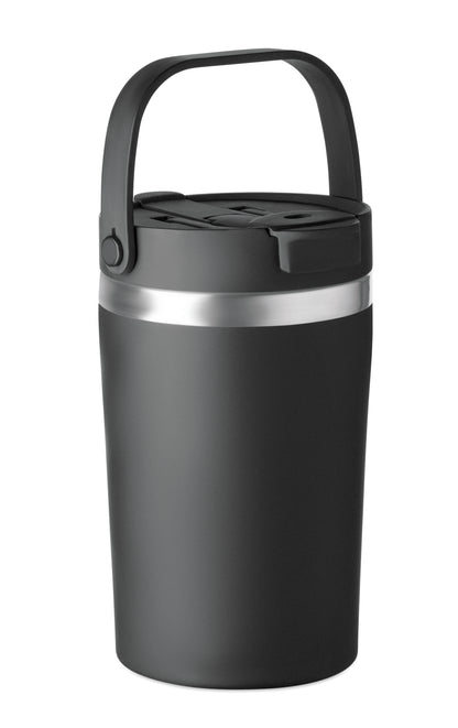 Doppelwandiger Becher aus recyceltem Edelstahl (90 % recycelter Edelstahl und 10 %