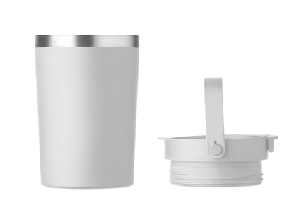 Doppelwandiger Becher aus recyceltem Edelstahl (90 % recycelter Edelstahl und 10 %
