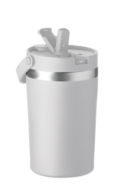 Doppelwandiger Becher aus recyceltem Edelstahl (90 % recycelter Edelstahl und 10 %