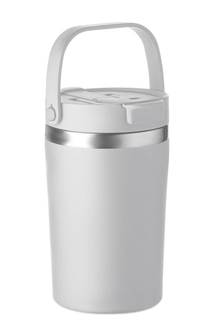 Doppelwandiger Becher aus recyceltem Edelstahl (90 % recycelter Edelstahl und 10 %