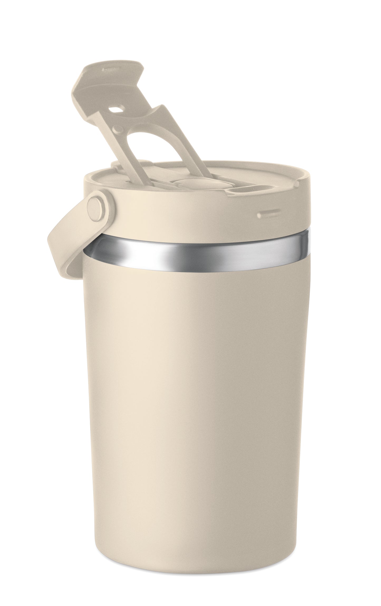 Doppelwandiger Becher aus recyceltem Edelstahl (90 % recycelter Edelstahl und 10 %