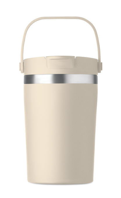 Doppelwandiger Becher aus recyceltem Edelstahl (90 % recycelter Edelstahl und 10 %