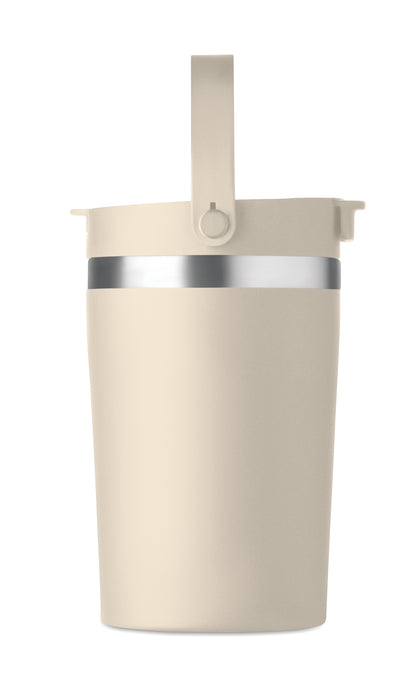 Doppelwandiger Becher aus recyceltem Edelstahl (90 % recycelter Edelstahl und 10 %