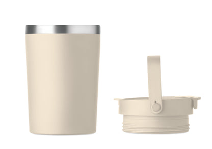 Doppelwandiger Becher aus recyceltem Edelstahl (90 % recycelter Edelstahl und 10 %