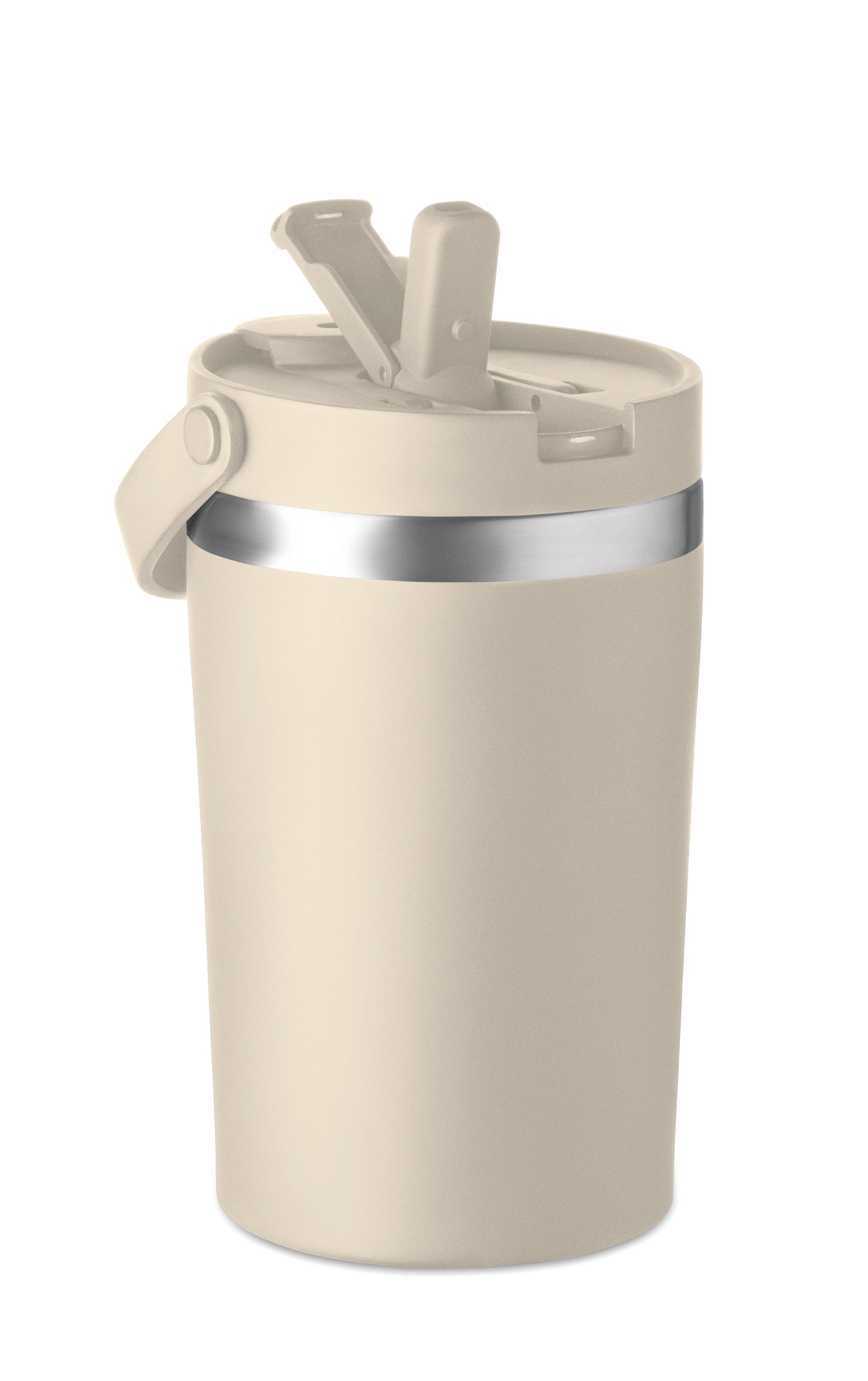 Doppelwandiger Becher aus recyceltem Edelstahl (90 % recycelter Edelstahl und 10 %