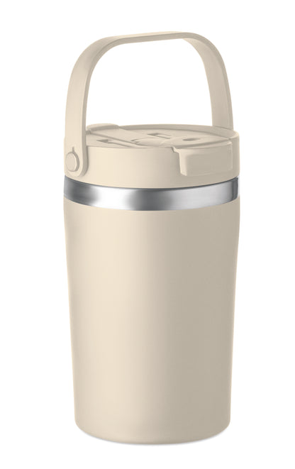 Doppelwandiger Becher aus recyceltem Edelstahl (90 % recycelter Edelstahl und 10 %