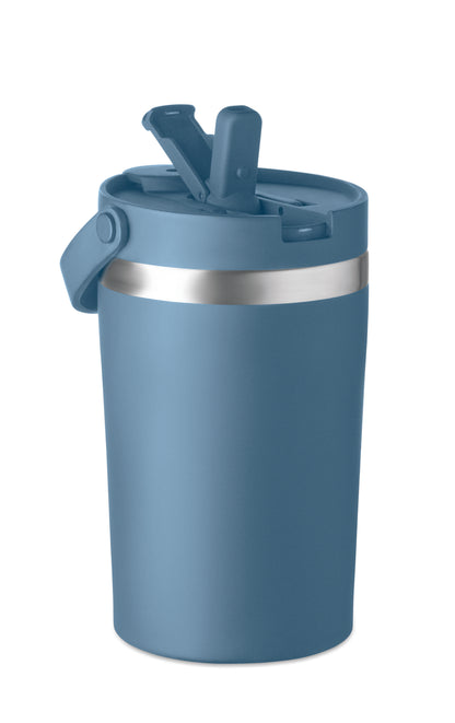 Doppelwandiger Becher aus recyceltem Edelstahl (90 % recycelter Edelstahl und 10 %